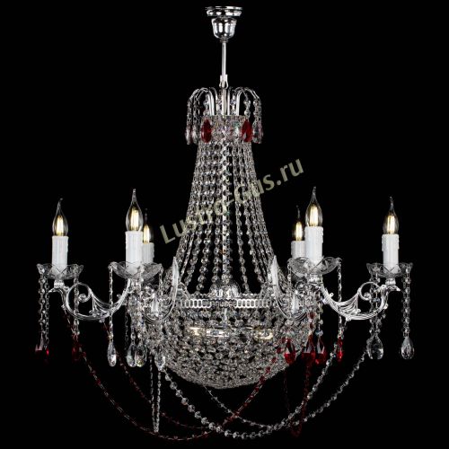 Люстра Елизавета малая №9 красная в Сочи Гусь Хрустальный