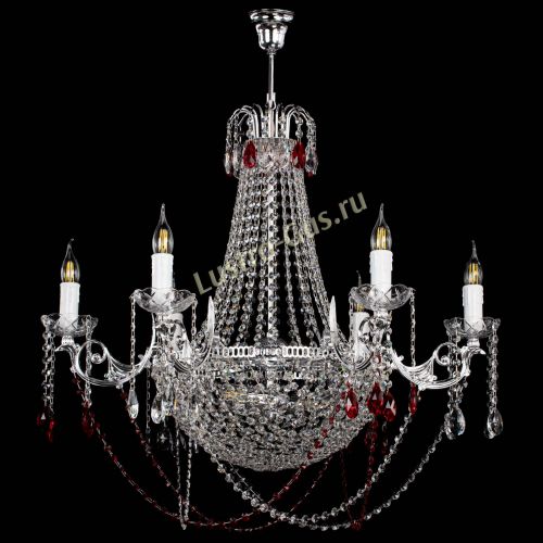 Люстра Елизавета малая №9 красная в Сочи Гусь Хрустальный
