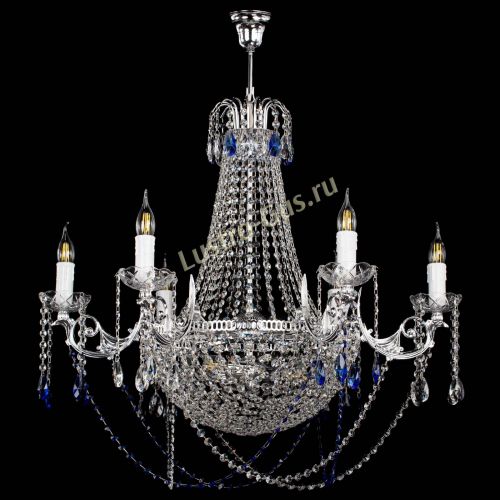 Люстра Елизавета малая №9 синяя в Сочи Гусь Хрустальный