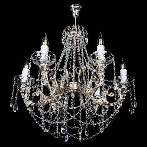 Люстра Елизавета малая (рожки - металл) в Сочи Гусь Хрустальный