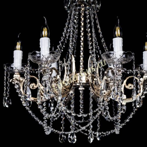 Люстра Елизавета малая (рожки - металл) в Сочи Гусь Хрустальный