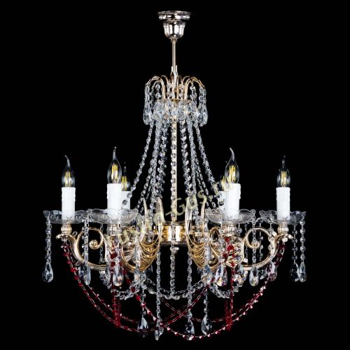 Люстра Елизавета малая Красная (рожки - металл) в Сочи Люстра Елизавета малая Красная (рожки - металл) в Сочи