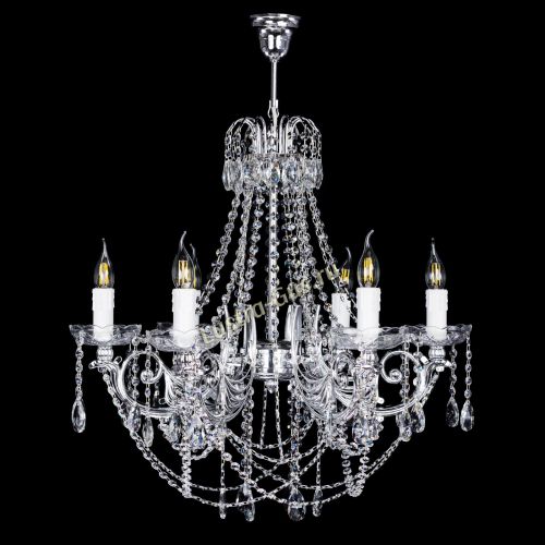 Люстра Елизавета малая (рожки - металл) в Сочи Гусь Хрустальный