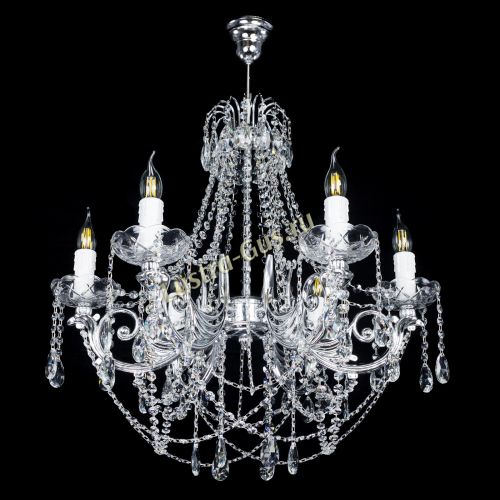 Люстра Елизавета малая (рожки - металл) в Сочи Гусь Хрустальный