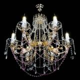 Люстра Елизавета малая Розовая (рожки - металл) в Сочи Люстра Елизавета малая Розовая (рожки - металл) в Сочи