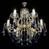 Люстра Елизавета малая Синяя (рожки - металл) в Сочи