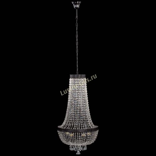 Люстра Флоренция №5 Купол черная удлиненная в Сочи Гусь Хрустальный