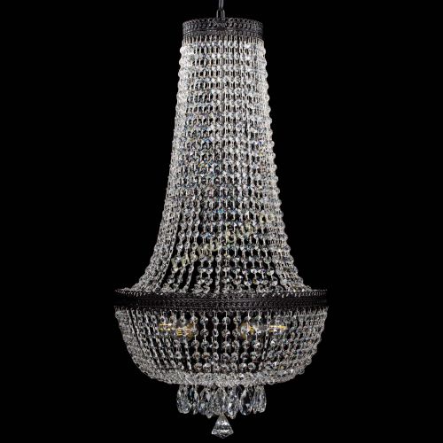 Люстра Флоренция №5 Купол черная удлиненная в Сочи Гусь Хрустальный