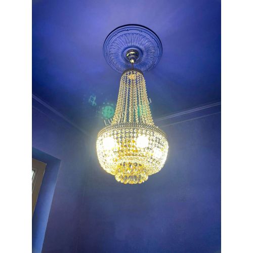 Люстра Флоренция №5 Купол длинный с подвесом в Сочи Гусь Хрустальный