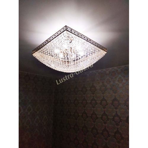 Люстра Квадрат №28 - 600 мм в Сочи Гусь Хрустальный