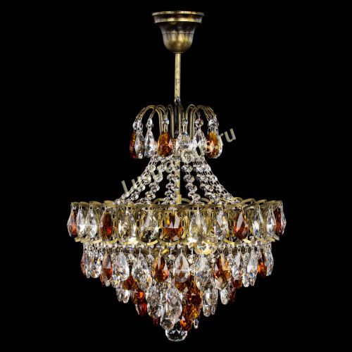 Люстра Грация с подвесом под бронзу Чайная в Сочи Гусь Хрустальный