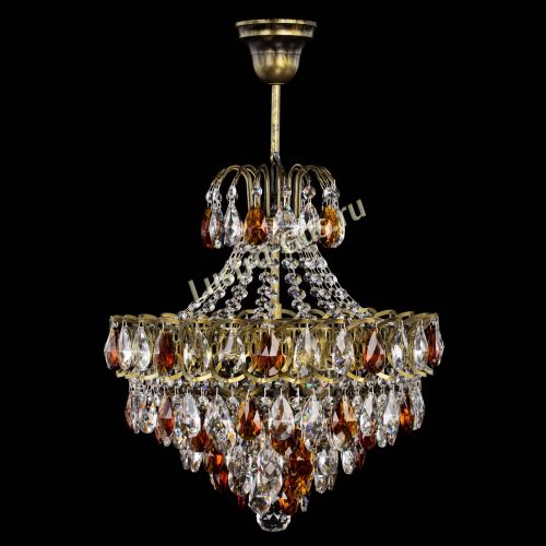 Люстра Грация с подвесом под бронзу Чайная в Сочи Гусь Хрустальный