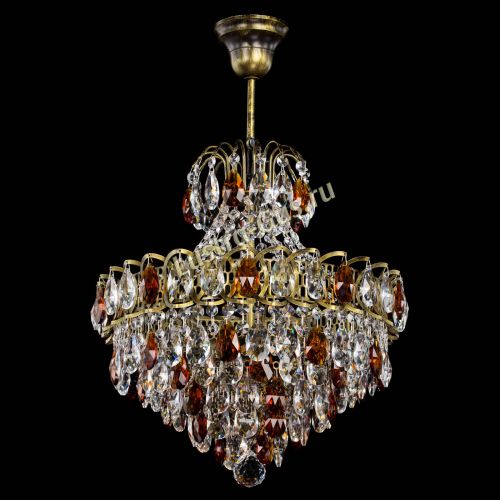 Люстра Грация с подвесом под бронзу Чайная в Сочи Гусь Хрустальный