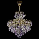 Люстра Грация с подвесом под бронзу Фиолетовая в Сочи