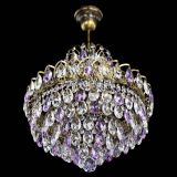 Люстра Грация с подвесом под бронзу Фиолетовая в Сочи