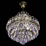 Люстра Грация с подвесом под бронзу Фиолетовая в Сочи