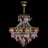 Люстра Грация с подвесом под бронзу Красная в Сочи