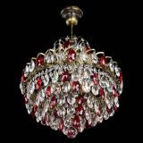 Люстра Грация с подвесом под бронзу Красная в Сочи