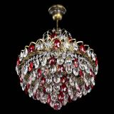 Люстра Грация с подвесом под бронзу Красная в Сочи