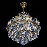 Люстра Грация с подвесом под бронзу Синяя в Сочи Люстра Грация с подвесом под бронзу Синяя в Сочи