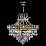 Люстра Грация №5 с подвесом под бронзу Фиолетовая в Сочи