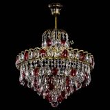 Люстра Грация №5 с подвесом под бронзу Красная в Сочи