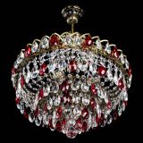 Люстра Грация №5 с подвесом под бронзу Красная в Сочи