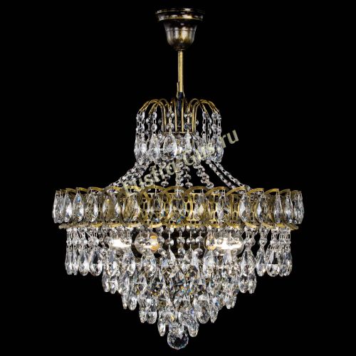 Люстра Грация №5 с подвесом под бронзу в Сочи Гусь Хрустальный