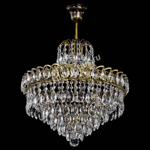 Люстра Грация №5 с подвесом под бронзу в Сочи Гусь Хрустальный