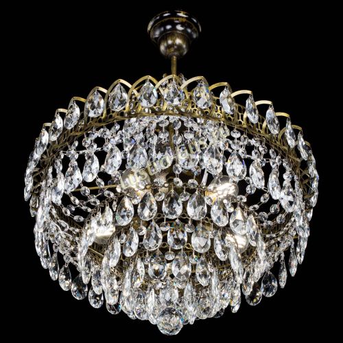 Люстра Грация №5 с подвесом под бронзу в Сочи Гусь Хрустальный