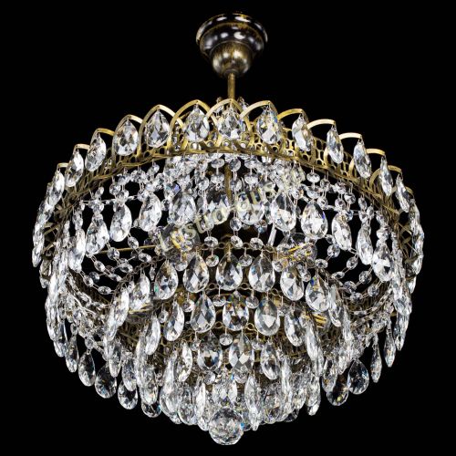 Люстра Грация №5 с подвесом под бронзу в Сочи Гусь Хрустальный