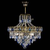 Люстра Грация №5 с подвесом под бронзу Синяя в Сочи