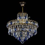 Люстра Грация №5 с подвесом под бронзу Синяя в Сочи