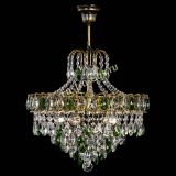 Люстра Грация №5 с подвесом под бронзу Зеленая в Сочи