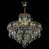 Люстра Грация №5 с подвесом под бронзу Зеленая в Сочи