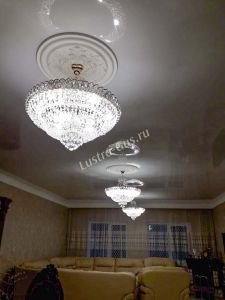 Люстра Хрустальный Каскад №1 с подвесом в Сочи отзыв и фото покупателя