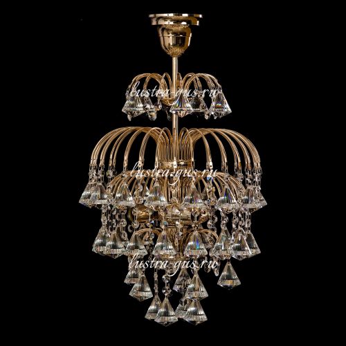 Люстра Хрустальные Брызги Конус 40 в Сочи Гусь Хрустальный