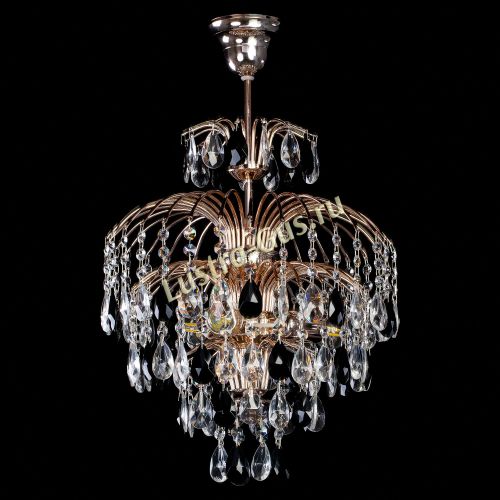 Люстра Хрустальные брызги с подвесом журавлик черный в Сочи Гусь Хрустальный