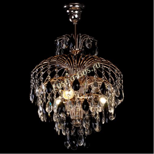 Люстра Хрустальные брызги с подвесом журавлик черный в Сочи Гусь Хрустальный