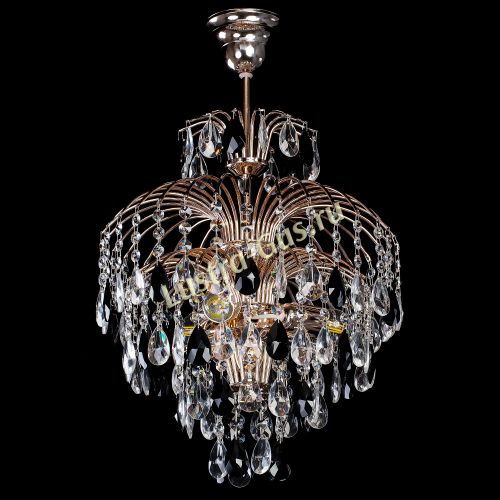 Люстра Хрустальные брызги с подвесом журавлик черный в Сочи Гусь Хрустальный