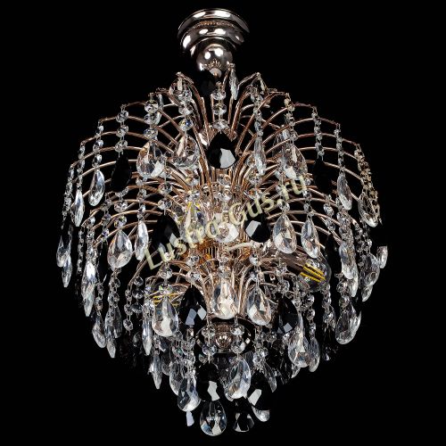 Люстра Хрустальные брызги с подвесом журавлик черный в Сочи Гусь Хрустальный