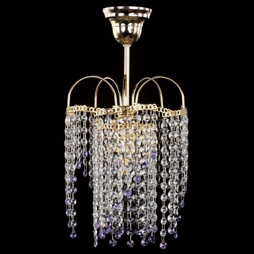 Люстра Иволга №1 Оптикон фиолетовая в Сочи Гусь Хрустальный
