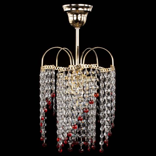Люстра Иволга №1 Оптикон красная в Сочи Гусь Хрустальный