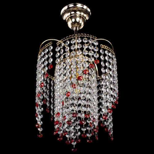 Люстра Иволга №1 Оптикон красная в Сочи Гусь Хрустальный
