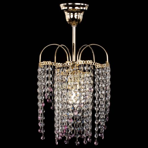 Люстра Иволга №1 Оптикон розовая в Сочи Гусь Хрустальный