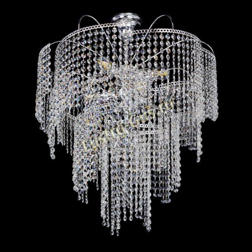 Люстра Иволга №6 ламп оптикон длинная в Сочи Гусь Хрустальный