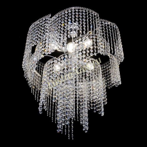 Люстра Иволга №6 ламп оптикон длинная в Сочи Гусь Хрустальный