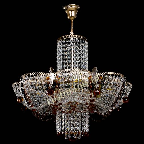 Люстра Камея №6 подвесная чайная в Сочи Гусь Хрустальный