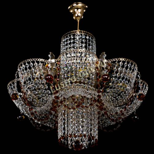 Люстра Камея №6 подвесная чайная в Сочи Гусь Хрустальный