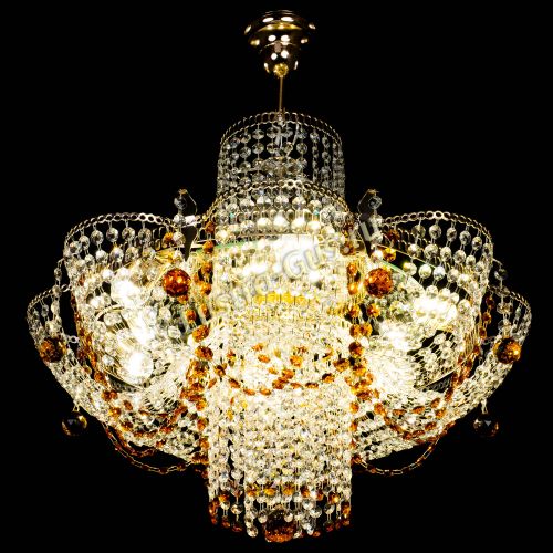 Люстра Камея №6 подвесная чайная в Сочи Гусь Хрустальный